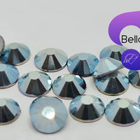 SKY BLUE METAL - Non Hotfix Flatback Crystal Rhinestones