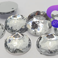 CRYSTAL CLEAR - 12mm Strass Diamond Acrylic Flatback Rhinestone
