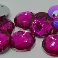 ROSE - 12mm Strass Diamond Acrylic Flatback Rhinestone