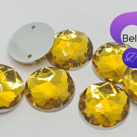 TOPAZ - 12mm Strass Diamond Acrylic Flatback Rhinestone