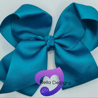 Hair Bows - 6 INCH Fashion Bows (Ribbon)