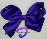 Hair Bows - 6 INCH Fashion Bows (Ribbon)
