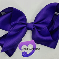 Hair Bows - 6 INCH Fashion Bows (Ribbon)