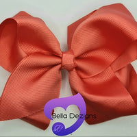 Hair Bows - 6 INCH Fashion Bows (Ribbon)