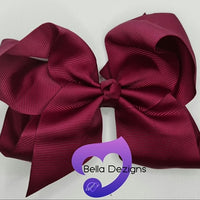 Hair Bows - 6 INCH Fashion Bows (Ribbon)