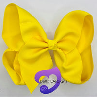 Hair Bows - 6 INCH Fashion Bows (Ribbon)